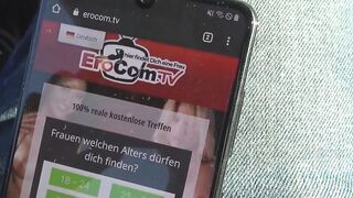 pov banged date with petite German bimbo