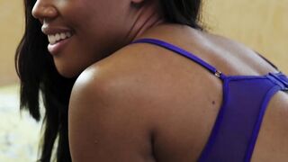 Busty Ebony MILF August Skye is demolished by a married man