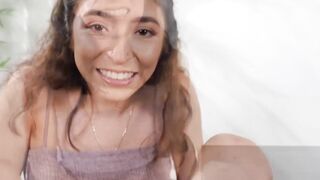 Tiny teen Amber Summer is so wet from daddy Charles Deras massive tool