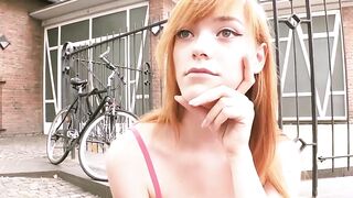 Skinny sluts picked up while flirting on the street