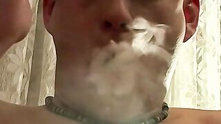 Sensual self indulgence like smoking a cigarette.