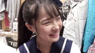Skinny Little cunt with mouth Gets Played By Ugly Guys Inside Her Scho*l Uniform Cosplay!
