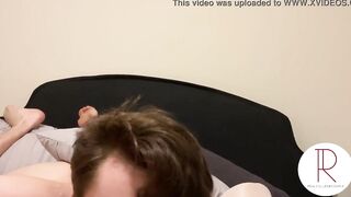 Young College Amateur inside Thigh Highs Gets Leaking Cumshot (point of view)