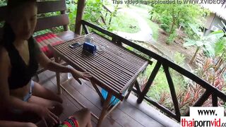 Turned On euro guy using a big titted amateur Thai 18 yo Polly into doggy style