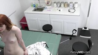 Red Haired sucks doctor after general check up