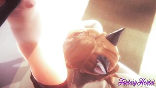 Incredibles Animated 3D - Violette Hand Job, head, cunnilingus and nailed - Disney Japanese manga animated porn