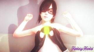 Incredibles Animated 3D - Violette Hand Job, head, cunnilingus and nailed - Disney Japanese manga animated porn
