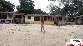 Bro dildoing and fucking his amateur Thai 19 year old gf Polly