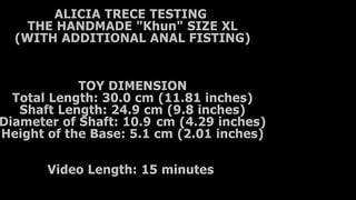 Alicia Trece Testing The Handmade "Khun" Size XL (With Additional Anal Fisting) TWT037