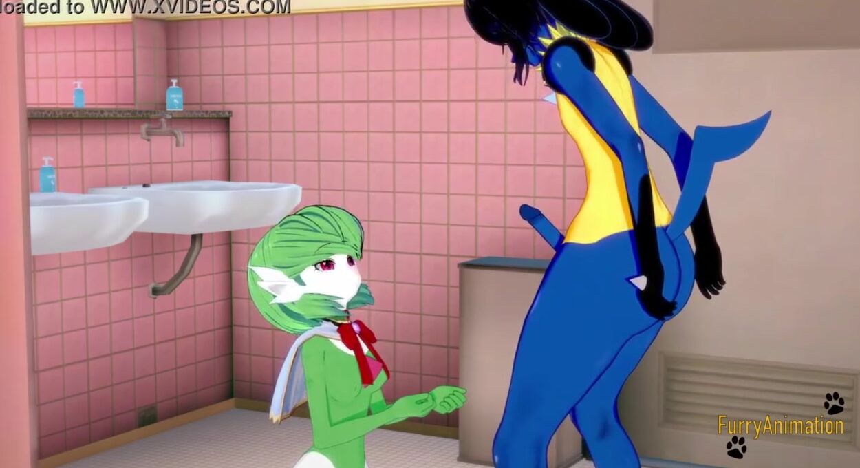 Pokemon Cartoon Furry Yiff - Lucario sex into the bathroom