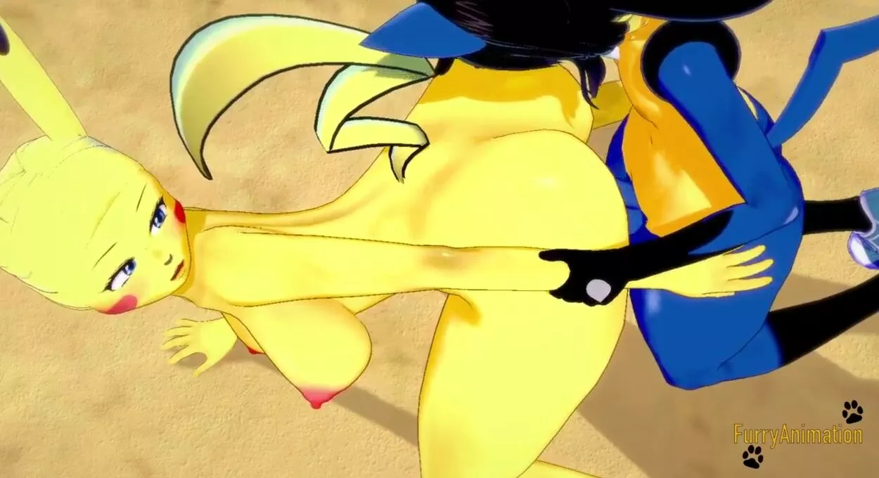 Pokemon Anime Furry Yiff 3D - Lucario x Pikachu rough sex - Japanese  chinese manga cartoon game porn animation