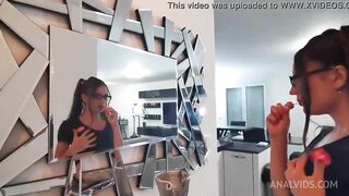 Full anal destruction of a tiny 19 year mature french college women LVT006