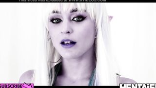 Real Life Anime - Dark Elf Alya Stark with Milky Boobies banged Aliens