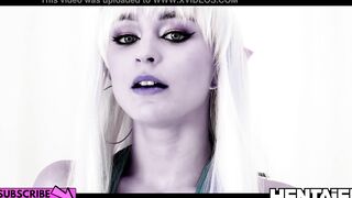 Real Life Anime - Dark Elf Alya Stark with Milky Boobies banged Aliens