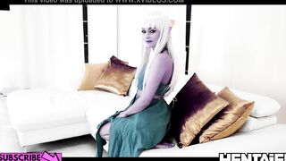 Real Life Anime - Dark Elf Alya Stark with Milky Boobies banged Aliens