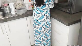My Irresistible Step-Daughter into Blue Dress Cooking Is My Sex Sub When Her Cougar Is Not At Home