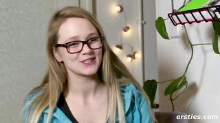 Exhibitionist Holly Dares to Masturbate inside the Hallway