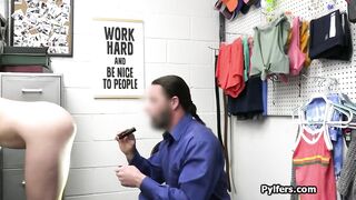 Obvious thief craves for rough punishment from the guard