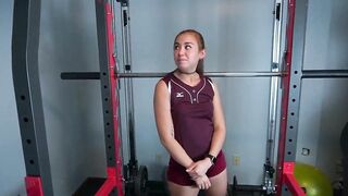 Red Head Volleyball Hoe Blows Coaches Cock for Facial: Brandibraids
