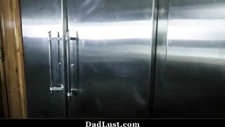 Slender Red Head Daughter Giving ORAL SEX to Daddy