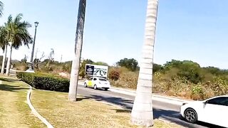 Vacation date with dark haired cougar and sex tourist