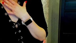 German amateur MILF LUXvanessa teasing her fans on solo homemade webcam show