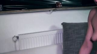 Emaciated housewife at a real amateur casting