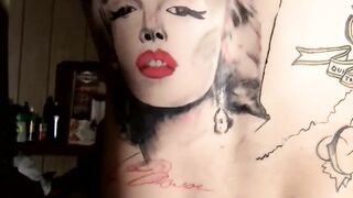 Tattooed bad boy Blinx shows off how he masturbates