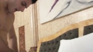 BareBrazil.com - Latino hunk Oliver showcasing his massive cock while jerking