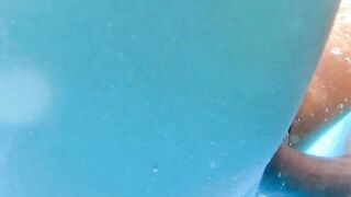 Big Titted Hispanic teens Alaska Rod banged inside the pool