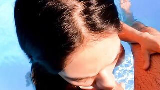 Big Titted Hispanic teens Alaska Rod banged inside the pool