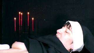 Sex inside church with an mature nun
