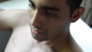 LatinoJuice.com - I covered erotic Joels beautiful face with my sticky load of hot cu