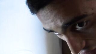 LatinoJuice.com - I covered erotic Joels beautiful face with my sticky load of hot cu