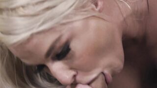 London River punishes her man before riding his massive cock