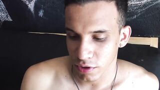 LatinoJuice.com - Innocent stud Jota exposes his uncut dick and masturbates in front