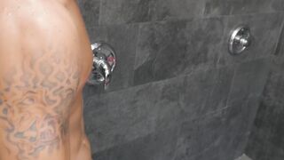 Black gay Adrian Hart blows dick before interracial banging