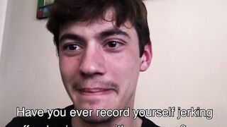 LatinoJuice.com - Beautiful boy Esteban gobbles my uncut cock and eats my sticky load