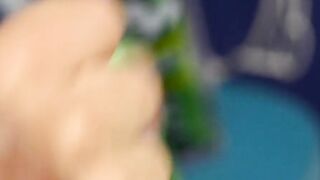 Hairy young Danny Tatum jerks off in his bedroom solo