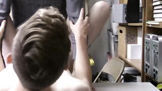 Perps4Sale.com - Slender twink thief seduces Hunk muscle guard for freedom