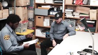 Perps4Sale.com - Hunk Black cop teases unshaved Inked Jock suspect and fucked