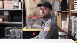Perps4Sale.com - Hunk Black cop teases unshaved Inked Jock suspect and fucked