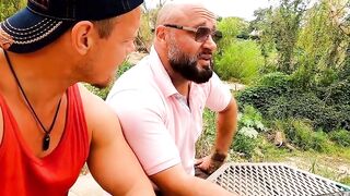 Vacationers date a young Hispanic for three-way sex