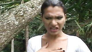 Gorgeous ladyboy fucks a man into the booty