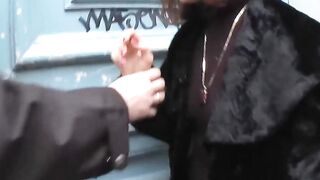 Real mom persuaded to have sex at street casting
