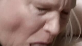 Titty ate warm cum and sucked the BBC after fucking GILF Lacey Starr