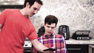 Unusual stepfather barebacks twink and cums on his adorable face