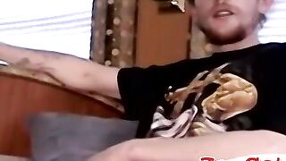 Bruce has a great uncut cock and real juicy oozing precum Hoe 2