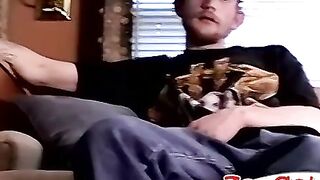 Bruce has a great uncut cock and real juicy oozing precum Hoe 2