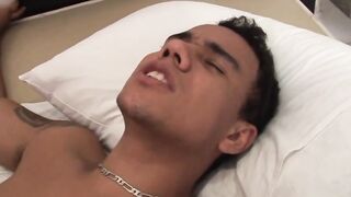 Three-Way anal without a condom with a t-girl woman and man